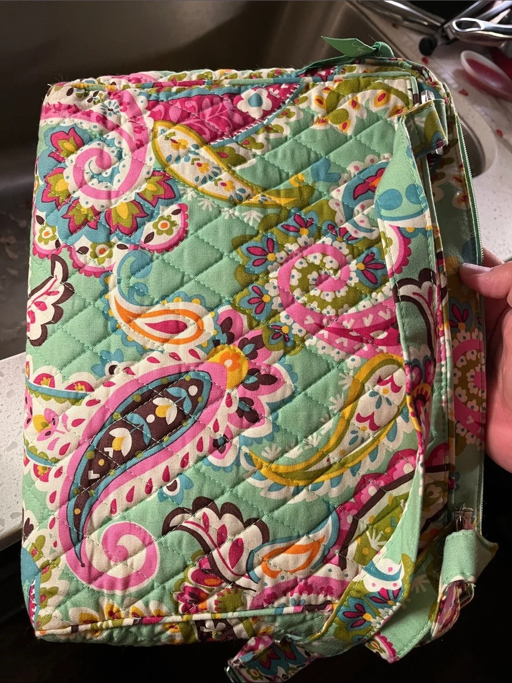 Vera Bradley tutti gritty Quilted messenger bag